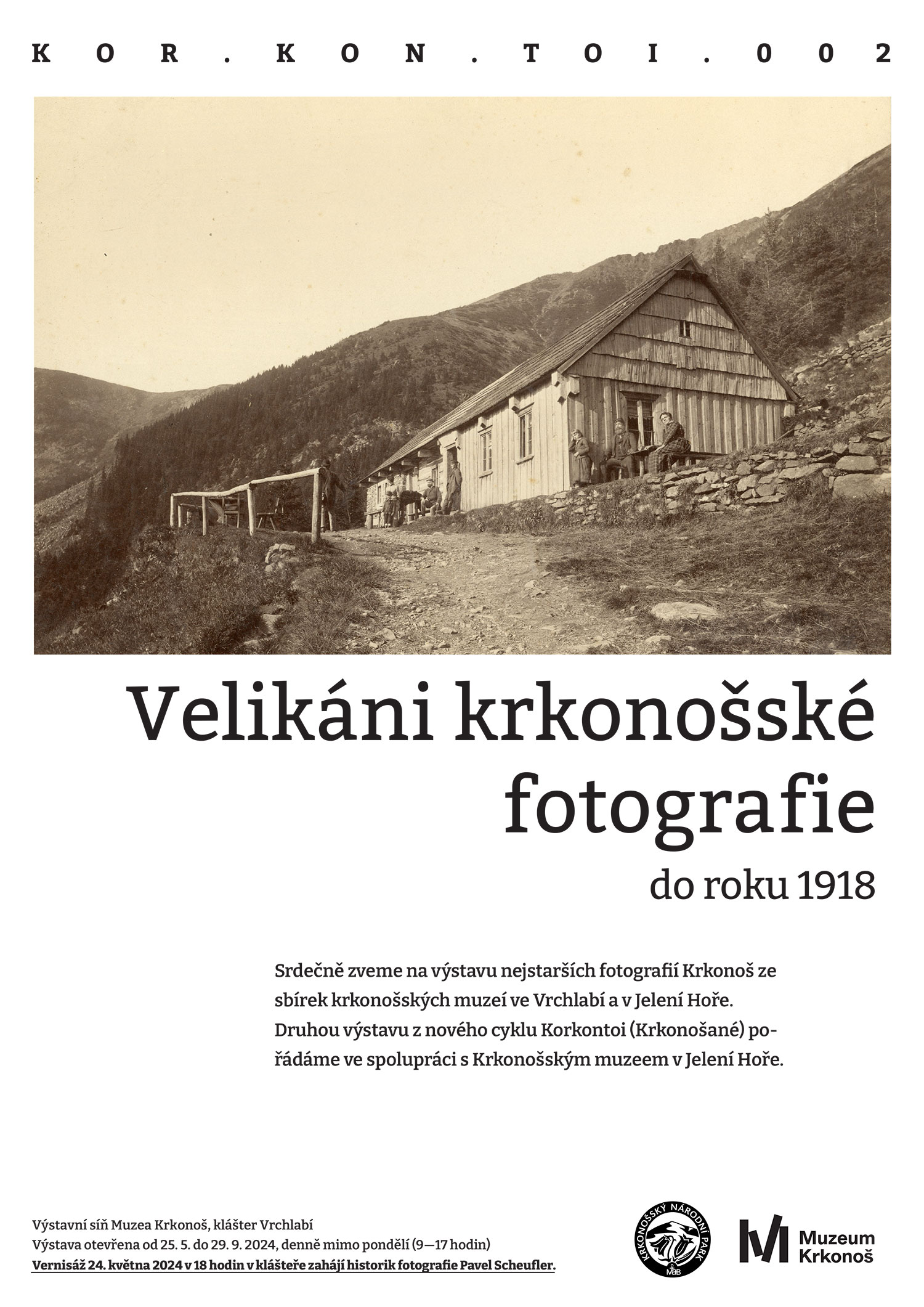 pozvánka na výstavu Velikáni krkonošské fotografie